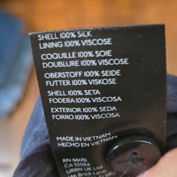 By Anthropologie NWT Silk Organza Wide Leg Pants Black Flowy Pockets Size 10 - Picture 14 of 14